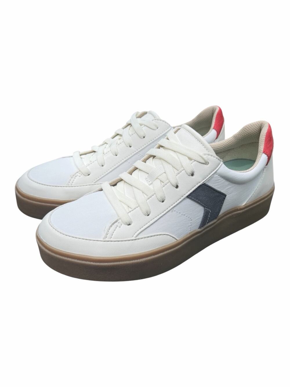 Dr. Scholl’s Madison Lace Platform Sneakers White Gum Women’s Size 8 NIB